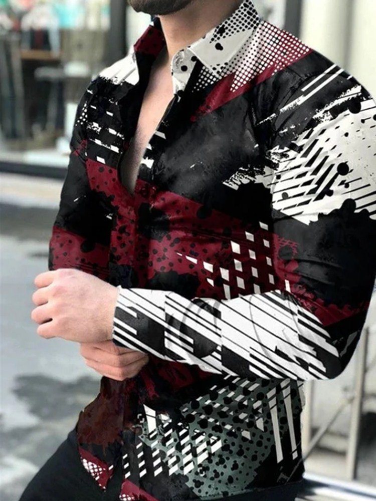 Autumn Men's Printed Hawaii Casual Shirts 2021 Brand Streetwear Men's Clothing Cardigan High-End Long Sleeve Dress Shirt 6 Autumn Men's Printed Hawaii Casual Shirts 2021 Brand Streetwear Men's Clothing Cardigan High-End Long Sleeve Dress Shirt 6